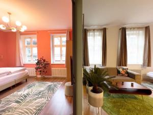 Exklusives Leipzig City Apartment Flowers