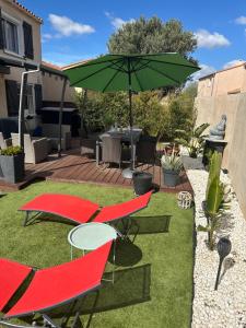 Villas Jolie Villa climatisee piscine parking Perpignan : photos des chambres