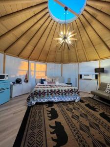 Glamping-Sky Dome Yurt-Tiny House-2 modern composting toilet