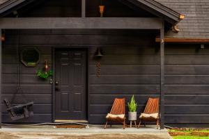 The Copper Bird Mid Century Hot tub Arcade Gameroom Rock Climbing wall