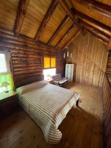 Cabaña en los soles de montaña