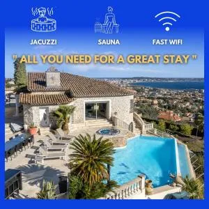 Villa Bastide : Sea view / Hot Tub / Sauna - Vallauris