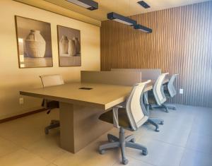 Studio 250mts da PRAIA I Piscina com VISTA PANORÂMICA em ROOFTOP I ACADEMIA I HOME OFFICE I WiFi 100Mbps