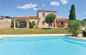 Maisons de vacances 4 Bedroom Beautiful Home In Calvisson : photos des chambres