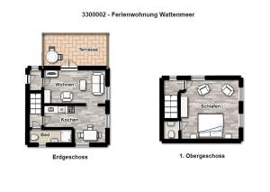 Ferienhaus "Kleines Haus Juist" Ferienwohnung Wattenmeer