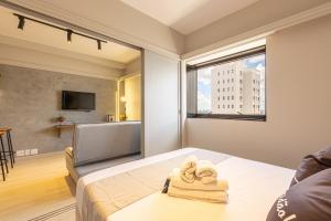 Easy Star - Prático flat próximo do Shopping Pamplona - DO03I