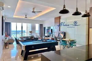 TheShore LUXURY 4+1BR Penthouse/8-12pax/Pool Table/DirectToMall/Jonker 10min - Kampong Morten