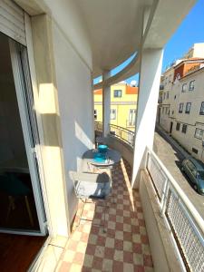 Sunny apartment with a balcony