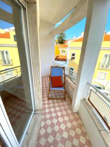 Sunny apartment with a balcony