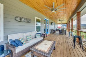 Riverfront Caddo Shack Home with Views and Fire Pit