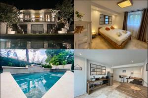Sejours chez l'habitant Les Hotes Saint Quenin - Chambre 1 - Piscine : photos des chambres