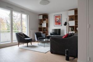 Le QUAI Paris-Boulogne-île Saint Germain au calme avec parking