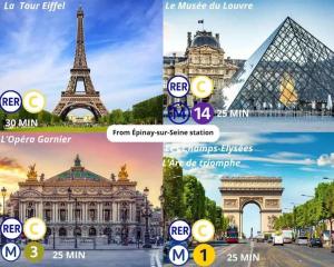 Studio Indépendant avec terrasse proche Paris