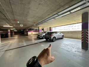 City view from 30. floor, parking price included