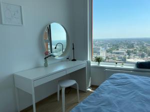 City view from 30. floor, parking price included