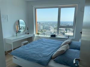 City view from 30. floor, parking price included