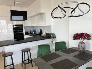 City view from 30. floor, parking price included