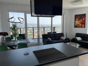 City view from 30. floor, parking price included