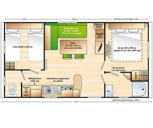 Campings Camping La Chataigneraie : photos des chambres