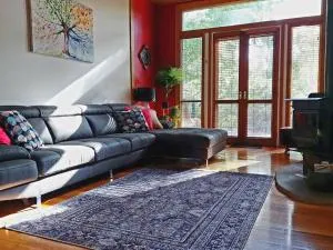 Serenity-2 living areas-decks-fireplace-Netflix - Eganstown