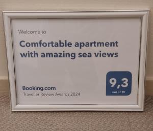 Comfortable apartment with amazing sea views