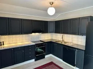 Sentralt i rolig bygård, med heis, egen, veranda & 85" Smart TV - 希恩