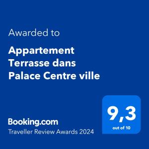 Appartement Terrasse dans Palace Centre ville