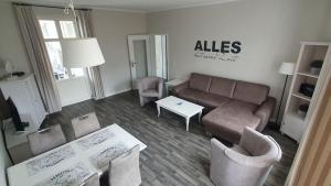 Balkon, gratis Nutzung vom AHOI Erlebnisbad und Sauna in Sellin - Residenz Strandeck FeWo01