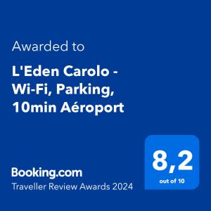LEden Carolo - Netflix, Wi-Fi, 10min Aéroport, Parking gratuit