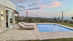 Villa Michael Triopetra Private Villa, Private Swimming Pool, Garden, Panoramic Sunset