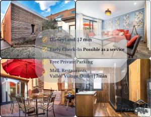 Maisons de vacances Marvel House - Disneyland 5min, Private Parking, Terrace : photos des chambres