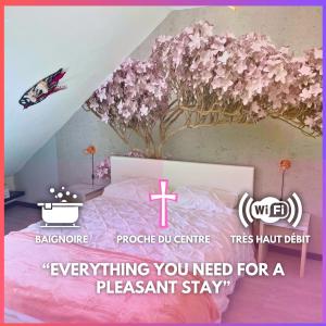 [Rêve Rose] Studio Équipé, Wifi, Vue