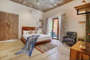 SaffronStays Moringa WishingTree - 3-BR villa near Nathdwara with pool, lawn and hillside views