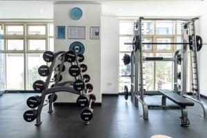 Stylish 1BR Apartment with City View Balcony Pool and Parking