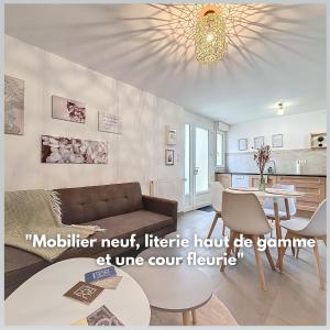 Appartements Le Jardin des Plantes Rouen Studios et F2 au calmes, Terrasse, stationnement gratuit : photos des chambres