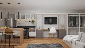 FARIA LIMA, PINHEIROS Estação a 600 metros - ESTUDIOS e Apto de 1QR 1B Completos, Modernos, Aconchegantes - Iguatemi Stay B