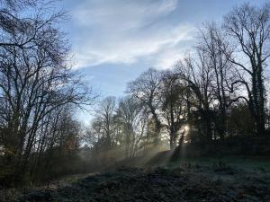 Roulotte enchantée dans le parc dun château vendéen