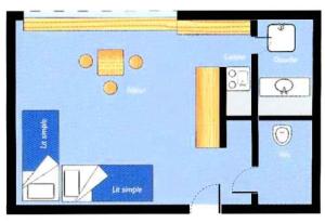 Résidence Nova - Studio 2 personnes, proche des pistes et des commerces, au cœur de la station d’Arc 1800 dans le village des Villards MAE-1859