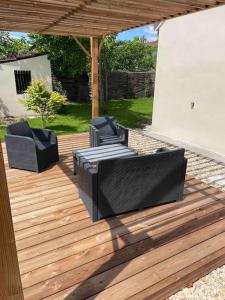 Maisons de vacances Petite maison avec jardin au calme : photos des chambres