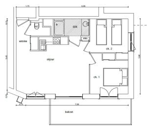 Appartement cocon centre village, 4 personnes, 2 chambres - SOURCES102