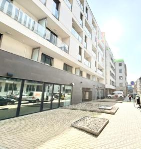 Scandinavian-style downtown apartment with a terrace