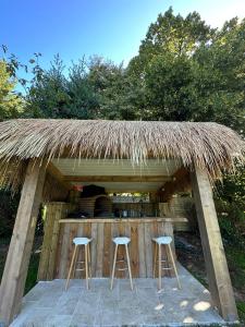 Maisons de vacances Gite Correzien 3 pers. Piscine chauffee : photos des chambres