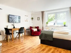 modern Room with Netflix in Porta Westfalica - 明登