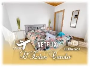 L'Eden Carolo - Netflix, Wi-Fi, 10min Aéroport, Parking gratuit - Dampremy