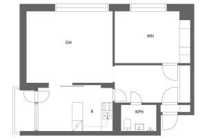 Fresh 2BR-apartment with FREE parking