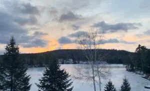 Magnifique chalet au bord du lac avec Spa - Charette
