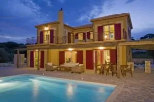 Villa Minos - 4-Bedroom Luxury Villa with Pool in Spartia, Kefalonia - Dhorizáta