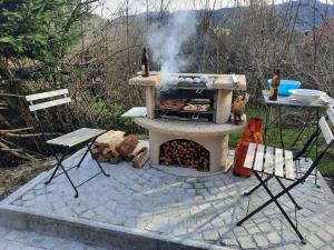Haus mit Bergblick