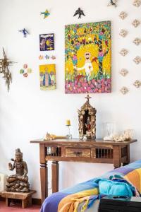 Car in the garage and everything on foot.