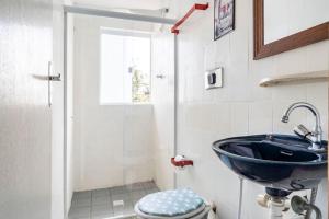 Car in the garage and everything on foot.